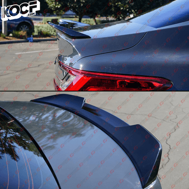 V Style High Kick Duckbill Painted Gloss Black Trunk Lid Spoiler Wing Compatible With 9th Gen 2025-Present Toyota Camry LE XLE SE XSE