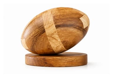 Football Puzzle - Wooden Puzzle with Base