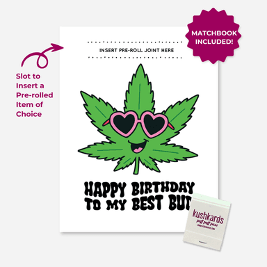 Best Bud Stoner Birthday Card