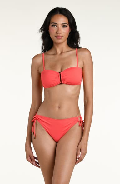 La Blanca Island Goddess Bandeau Bikini Top - Sunset Glow