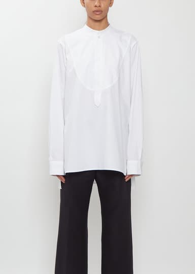 Blain Cotton Poplin Bib Shirt