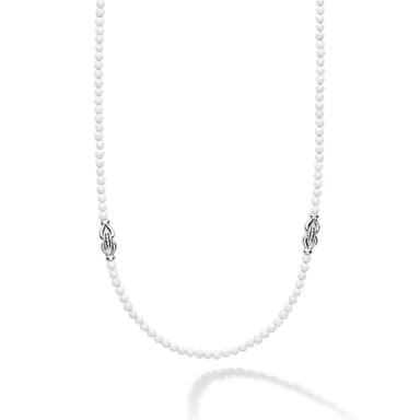 Signature Caviar White Agate & Sterling Silver Station Necklace