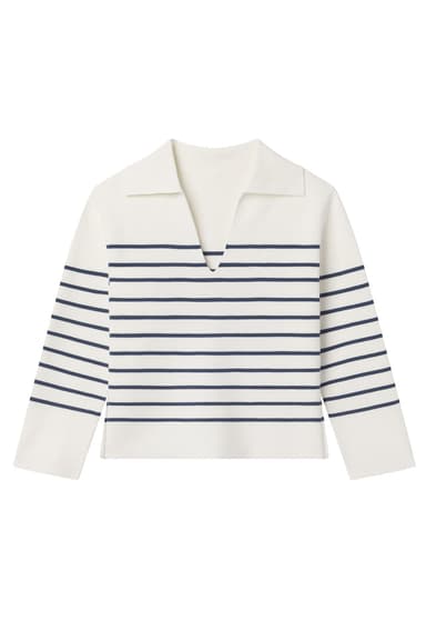 Lydia Cotton Sweater in Nautical Stripe