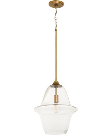 Stewart Pendant Brushed Brass