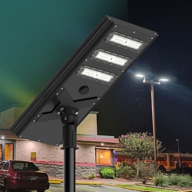 Commerical Solar Power LED Parking Lot Light -50,000 lumens