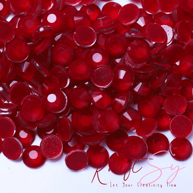 Crystal Electric Siam Flatback Glass Rhinestone