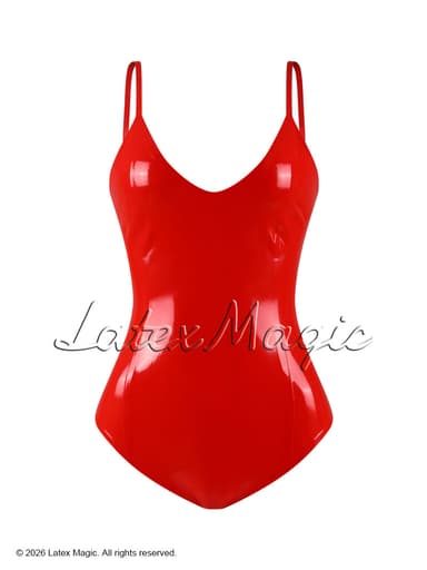 Basic strap latex bodysuit