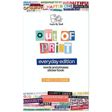 Layle By Mail | Out of Print - EVERYDAY 6x10 Sticker Book