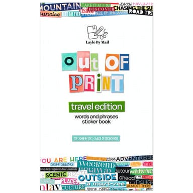 Layle By Mail | Out of Print - TRAVEL 6x10 Sticker Book