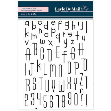 Layle By Mail | Glimmers Alpha - 6x8 Stamp Set