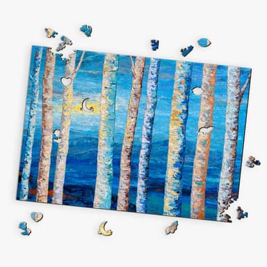 Wooden Art Puzzles for Adults - No Place Like Home by Artist Emily Chaplin