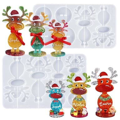 Christmas Reindeer Resin Molds