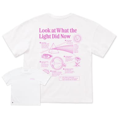 Women's Look at What the Light Did Now Short Sleeve Oversized Crusher Tee