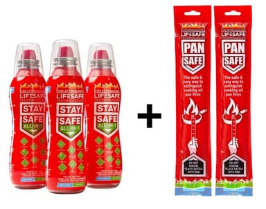 StaySafe All in 1 3 Pack + 2 PanSafe