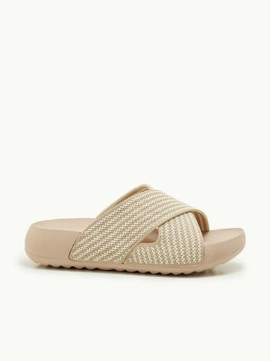 Cross Strap Platform Slides