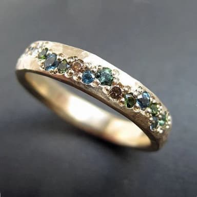 Tarotom Inlaid Zircon Ring