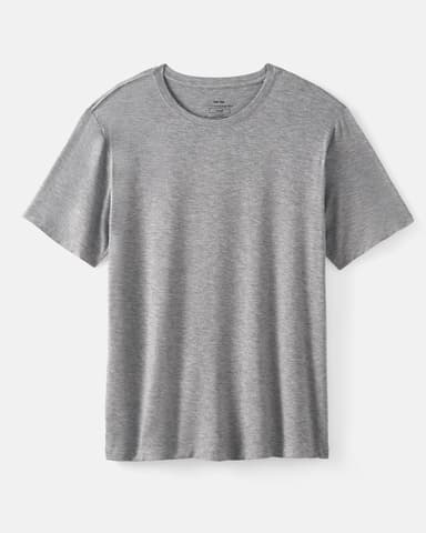 Heather Gray Men's Short Sleeve Pajama Top