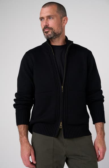 LONG SLEEVE FULL ZIP SWEATER