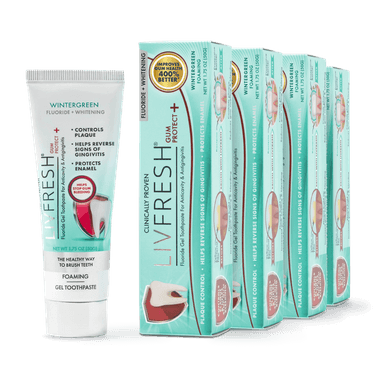 LIVFRESH Gum Protect+ Wintergreen - 4 Pack (Subscriptions)