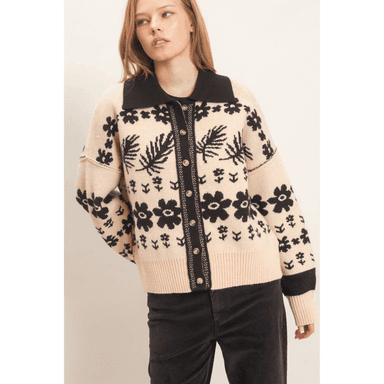 Sabrina Floral Knit Cardigan