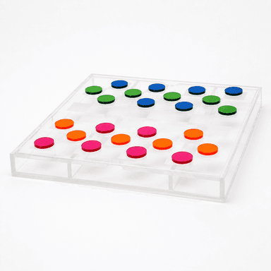 Jogo de Damas de Acrílico Personalizado