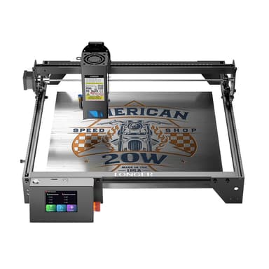 Longer RAY5 Laser Engraver, Laser Engraver 20W Output Power, 3.5” Color Touch Screen, Working Speed Up to 24000mm/min,App Offline Control, DIY Engraver Tool for