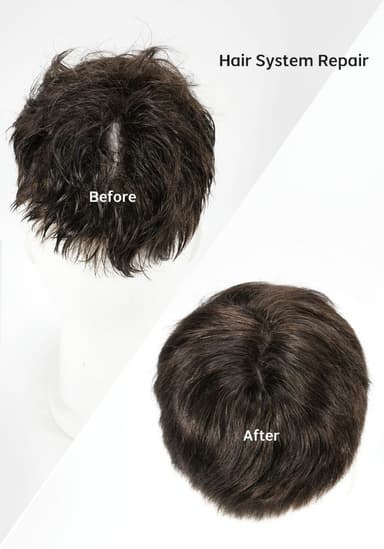 Repair a hair system