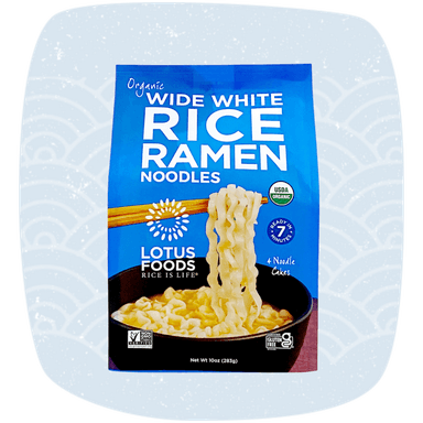 Organic Wide White Rice Ramen (4 Ramen Cakes)