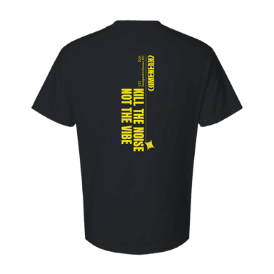 Kill The Noise Not The Vibe Heavyweight Tee | Deep Black