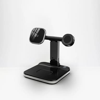 Magnetic Wireless Charger - Night LED Light - 4 in 1 Charging Station Dock