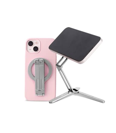 Portable Magnetic Phone Tripod Stand for iPhone-Gray