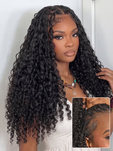 Miracle Knots Crochet Hair Burmese Curly | Wet and Wavy Water Wave | Kinky Straight for Boho Braids | Crochet Weaves | Fulani Braids | Twists Pre-Separated Ligh