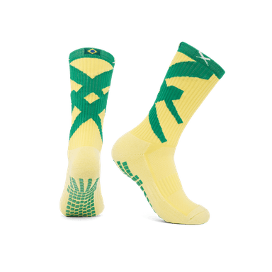 Junior Soccer Grip Socks – Calf – Team Brazil