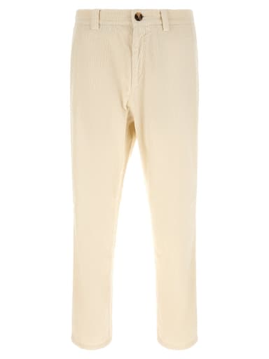 Brunello Cucinelli Beige Cotton Casual Men's Pants