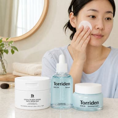 Korean Toner Pad Glass Skin Makeup Prep Trio