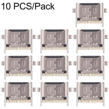 10pcs Original Charging Port Connector, For Galaxy A06 SM-A065F, For Galaxy S24 FE SM-S721B, For Galaxy Z Flip6 SM-F741B, For Galaxy Z Fold6 SM-F956B, For Galax