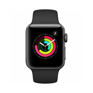 Fair Condition*: Apple Watch (Series 3, 38mm Cellular, Space Black Stainless Steel)