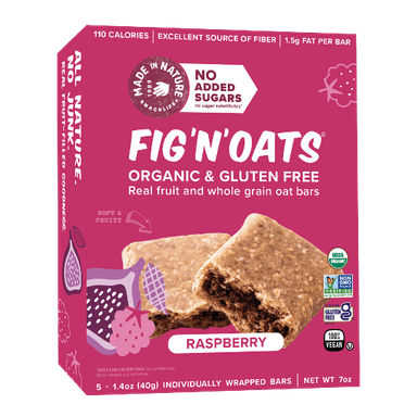 Raspberry Fig'N'Oats Bars (5 pack)
