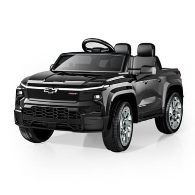 OROFULL 24V Chevrolet Electric Ride-On Car with LED Lights and MP3, Black
