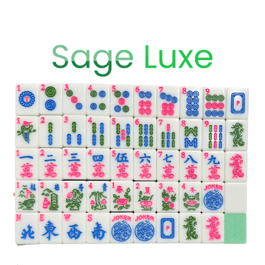 Mahjong Studios – American Mahjong Tile Set Green Tiles - Sage Luxe
