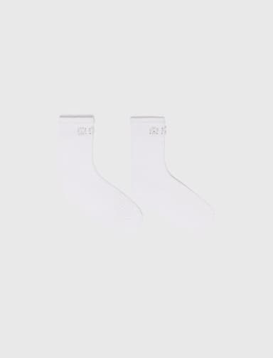 Pearl pointelle socks