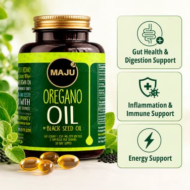 Maju Oregano Capsules w/ Black Seed Oil