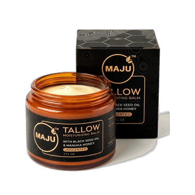 Beef Tallow Balm — MAJU Grass-Fed with Manuka Honey, Face & Skin Moisturizer