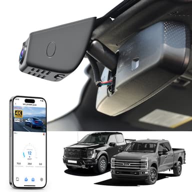 Mangoal Dash Cam for Ford F150 2018-2026, F150 Lightning 2022-2025, F250/F350/F450 Super Duty 2020-2026 (Model A)