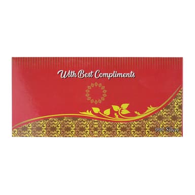 Hanuman Chalisa Card / Bookmark - Silver edges