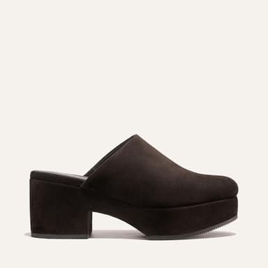 Alison Roman x Margaux: The Atlantic Clog - Dark Chocolate Suede