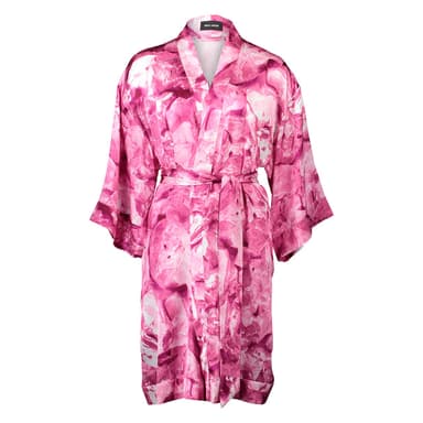 Rossellini Pink Galena Silk Kimono