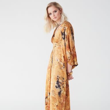 Dunaway Yellow Fluorite Kaftan
