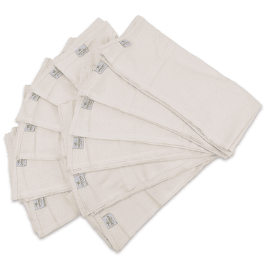 Organic Spa Facial Cloths Soft Birdseye 100% Cotton 12 pack