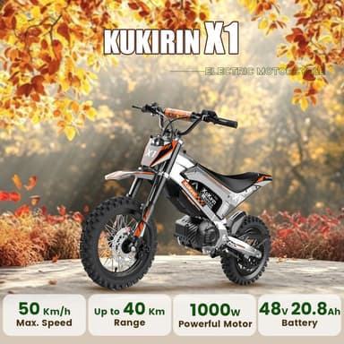 KuKirin X1 Electric Off-Road Motorcycle | 48V 20.8Ah Battery | 1000W Mid-Drive Motor